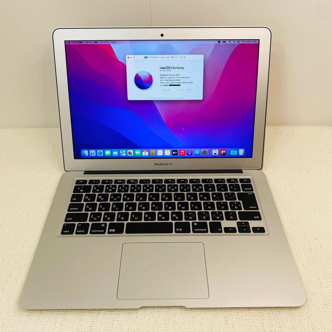 【25％OFF】 即日発送】 美品 Macbookair 2017 バッテリー良好 MacBook本体