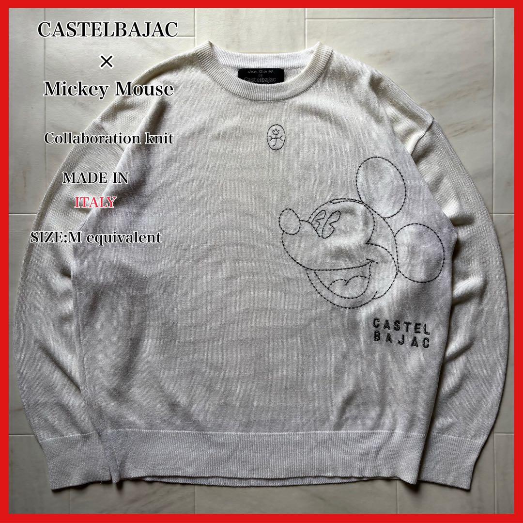 【イタリア製】 カステルバジャック ミッキーマウス コラボニット Mサイズ相当