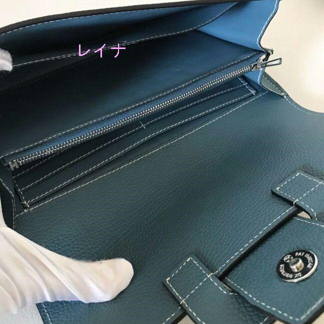 本革 長財布 クラッチバッグ ワンタッチ D8Av9-m94408701981 最高級トーゴレザー 大容量 多収納 人気特価