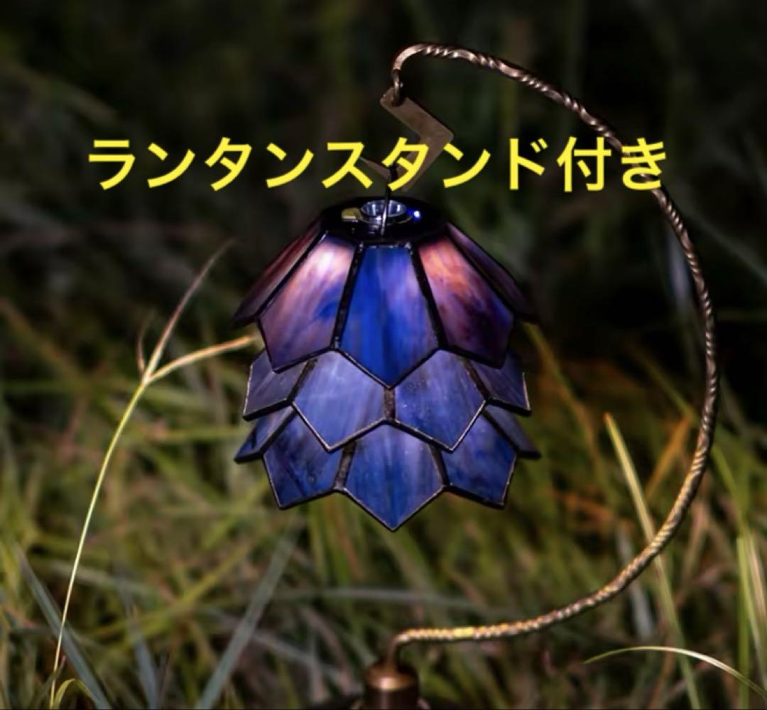 ゴールゼロ ガラスシェードsomabito ソマビト　逆鱗型ランタンシェード③