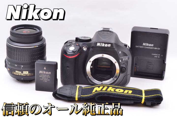 新品限定SALE 18-55mm 全集中で一眼レフ ニコン D5200 レンズキット 自撮りOK tRoKp-m94408837293 HOT特価