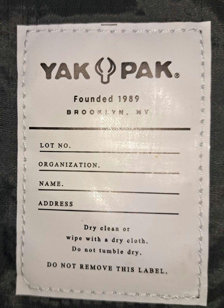 YAKPAK　ヤックパック レコードバッグ ショルダーバッグ ボディバッグ 黒