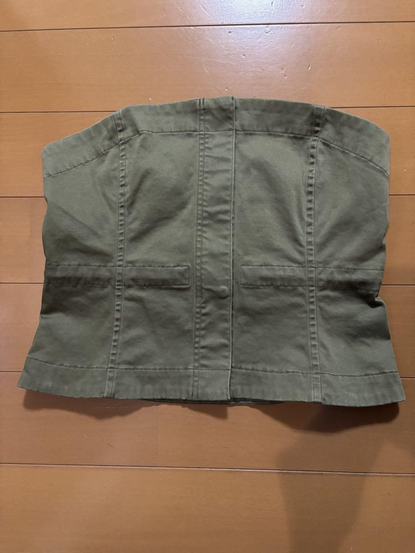 未使用　美品　curensology カレンソロジーミリタリービスチェ