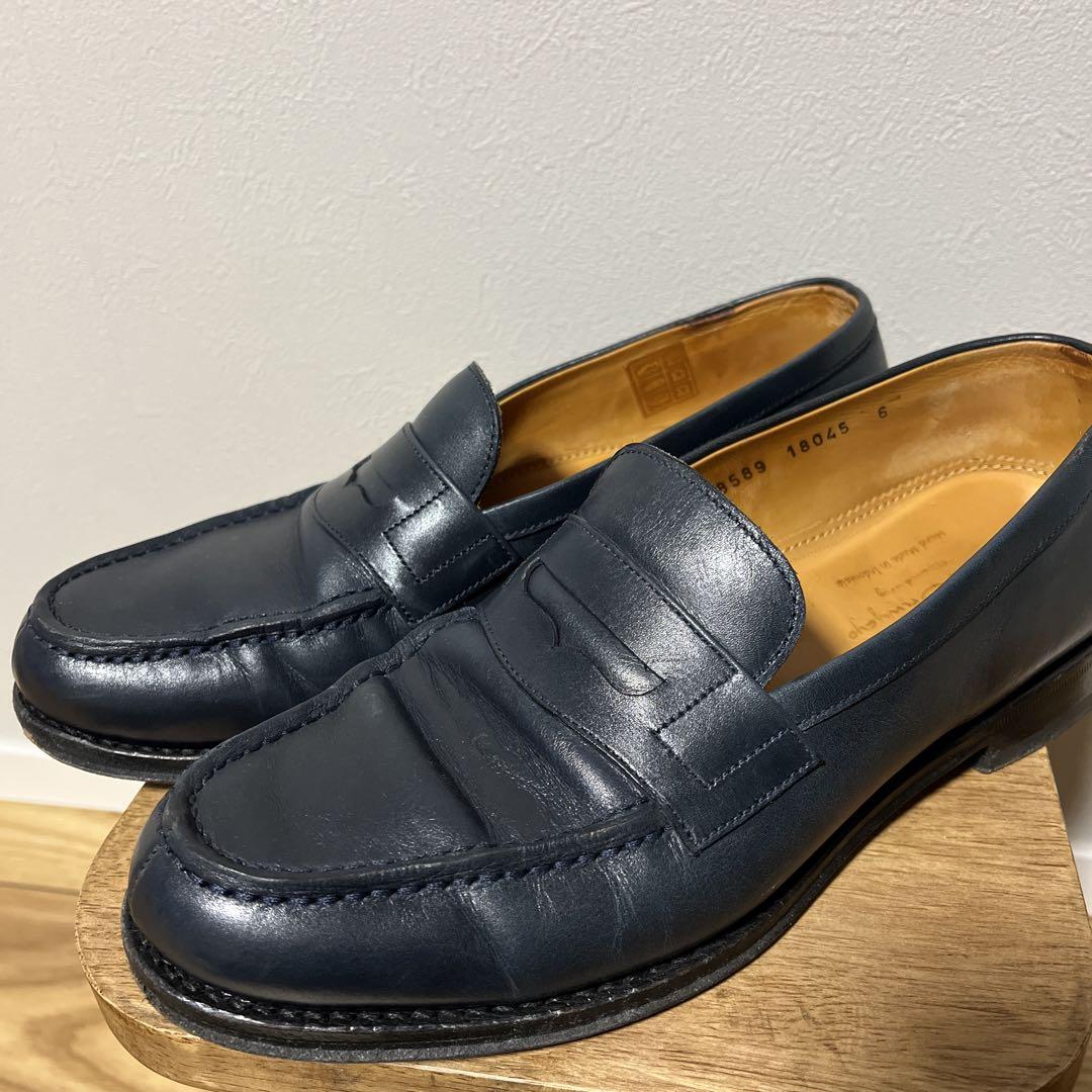 ジャランスリワヤ　ネイビー ローファー　6サイズ　美品