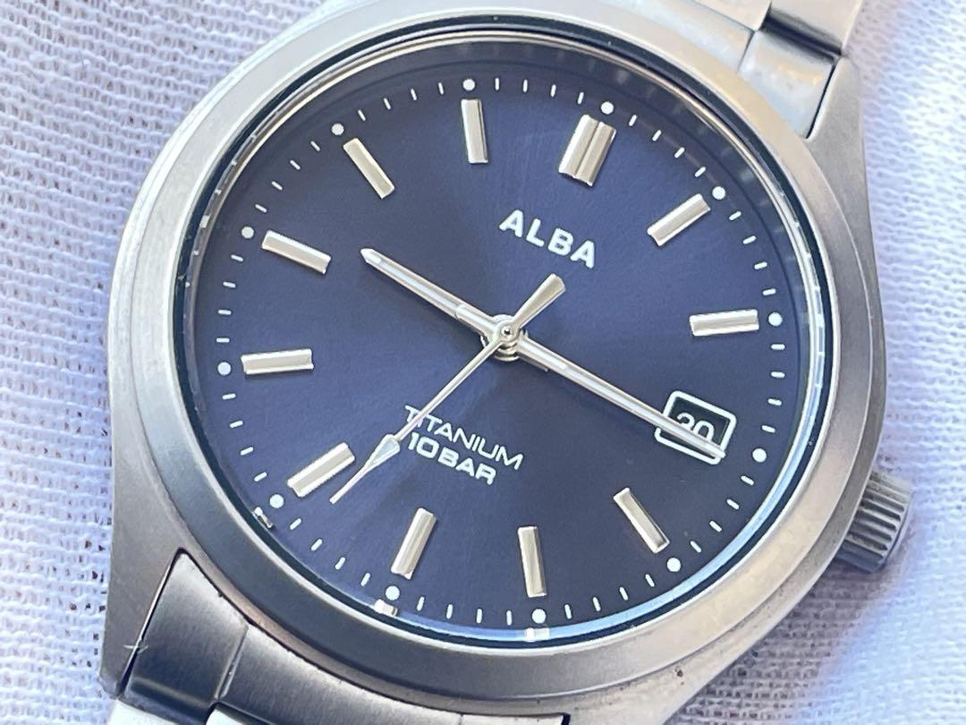 時計 SEIKO ALBA VJ32-KJF0 QUARTZ TITANIUM
