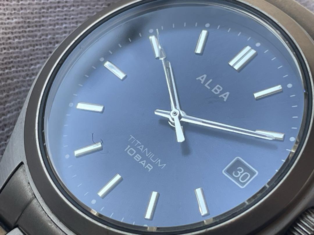 時計 SEIKO ALBA VJ32-KJF0 QUARTZ TITANIUM