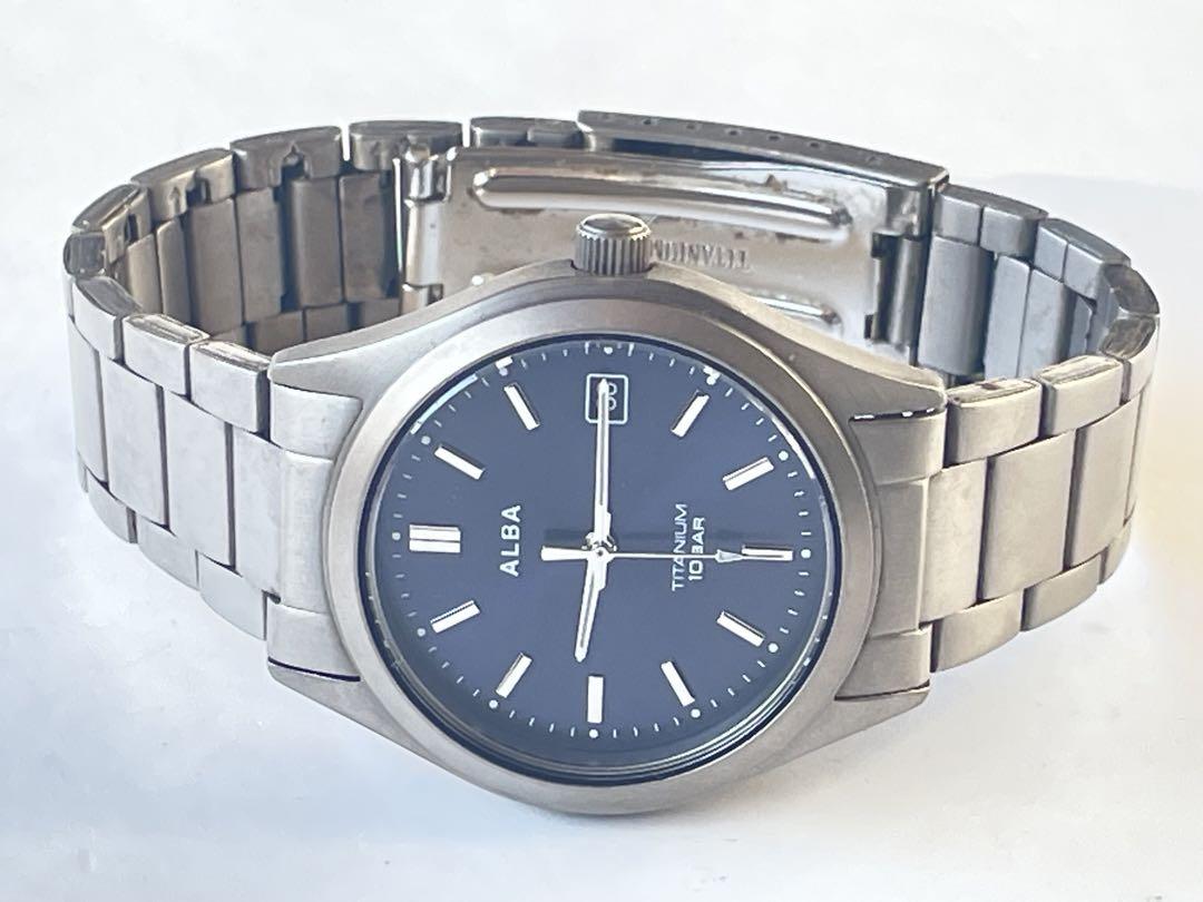 時計 SEIKO ALBA VJ32-KJF0 QUARTZ TITANIUM