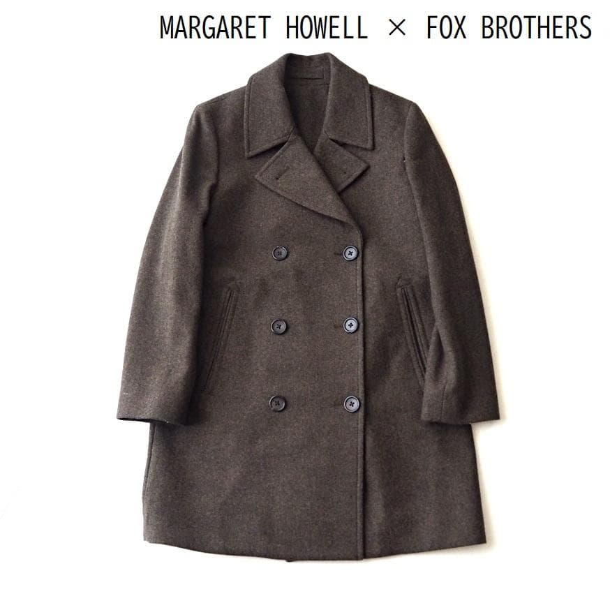マーガレットハウエル FOX BROTHERS ウール コート Ⅲ LL MARGARET HOWELL