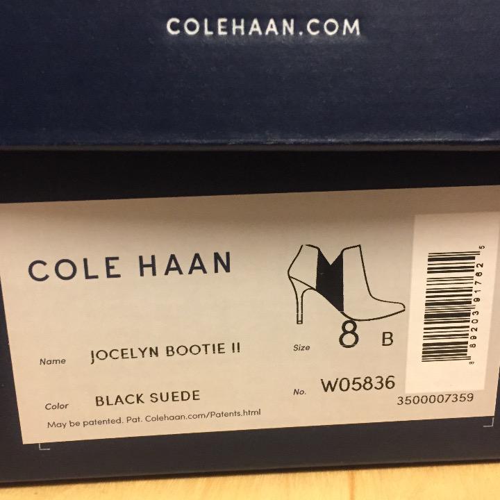 新品✨COLE HAAN 黒スウェード BOOTIE