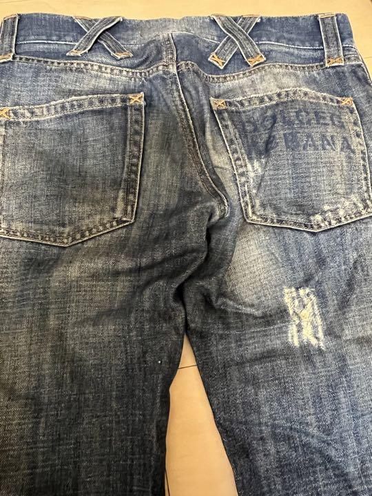 即日発送 ドルチェ&ガッバーナ ダメージジーンズ D&G サイズ44 超お徳用 ◇ダメージデニム ◇ドルチェ&ガッバーナ グレー 44 サイズ 14 GOLD デニム/ジーンズ