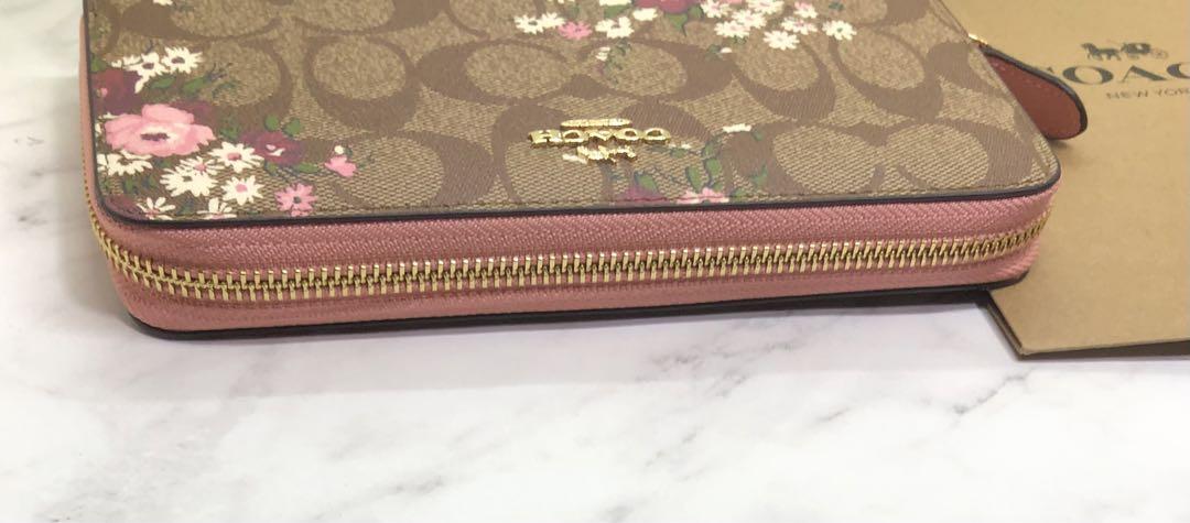 COACH ラウンドファスナー長財布 シグネチャー フローラル 花柄 新品未使用