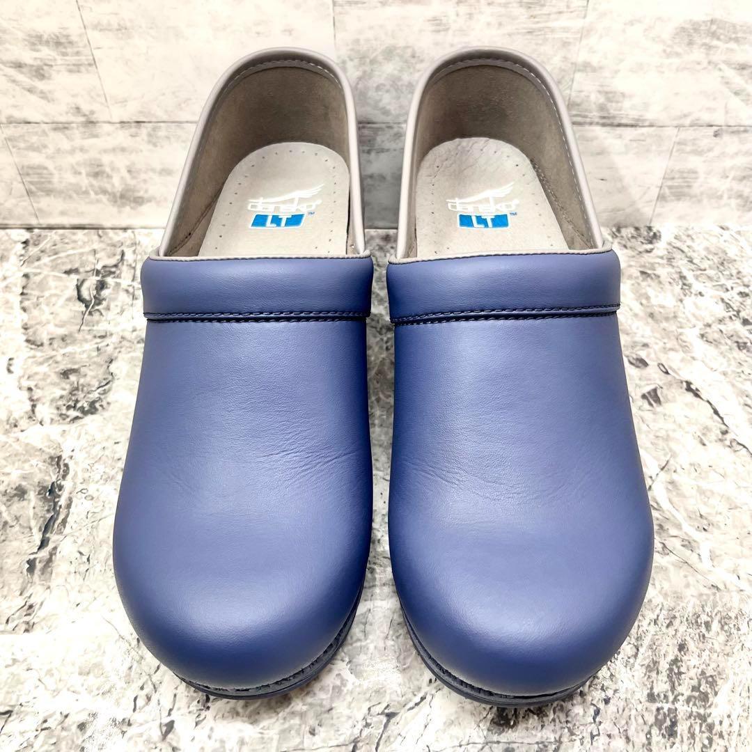 極美品✨ ダンスコ LT Pro 38 サボ サンダル 厚底 軽量 ブルー