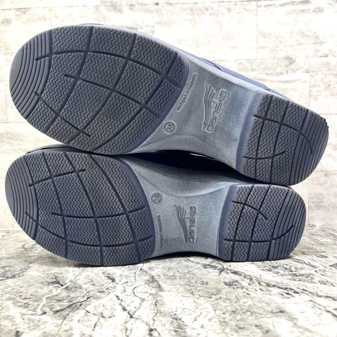 極美品✨ ダンスコ LT Pro 38 サボ サンダル 厚底 軽量 ブルー