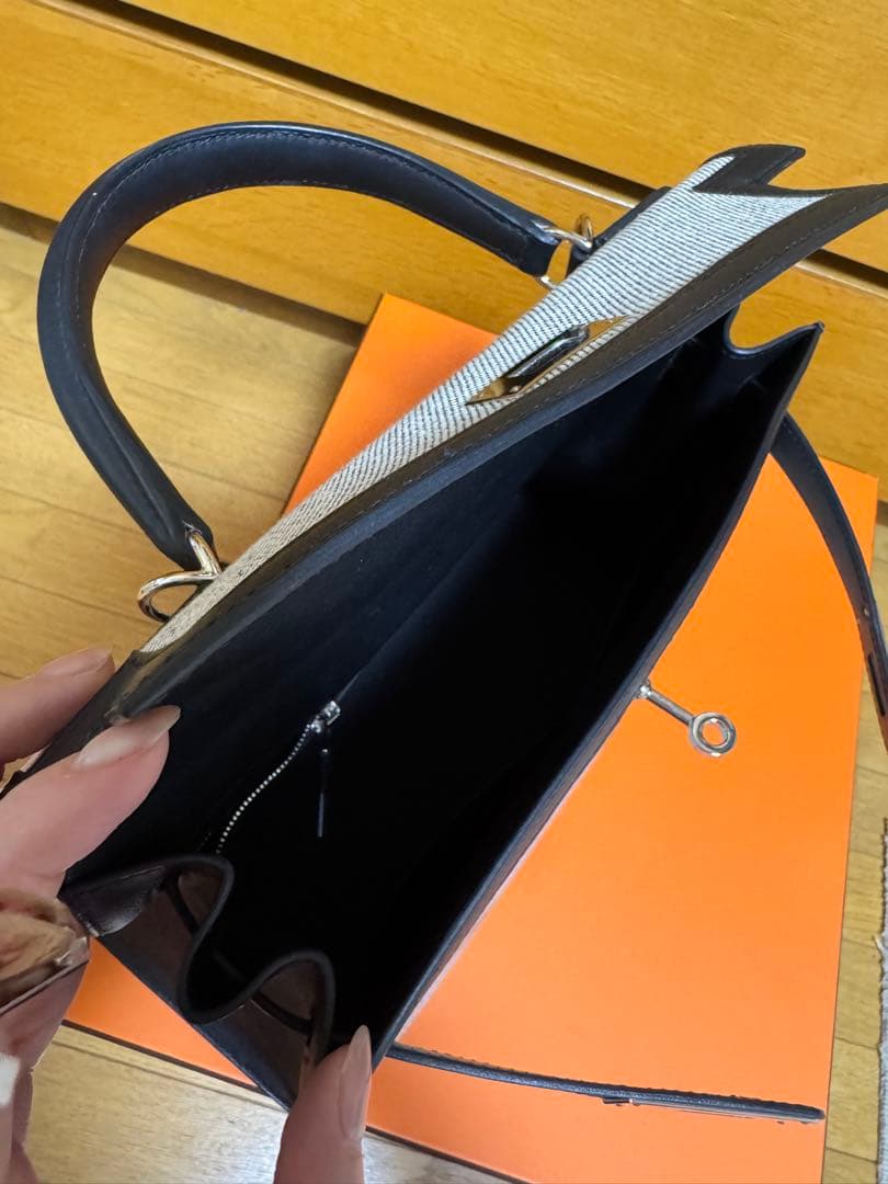 ケリー 28 トワルアッシュ外縫い 希少 ケリー 28 トワルアッシュ外縫い 希少