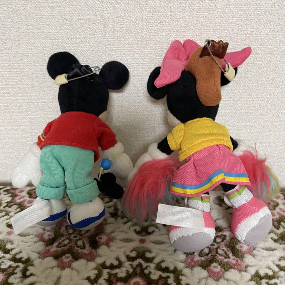 ロックアラウンドザマウス　ミッキー　ミニー　ぬいぐるみバッジ ロックアラウンドザマウス ミッキー ミニー ぬいぐるみバッジ