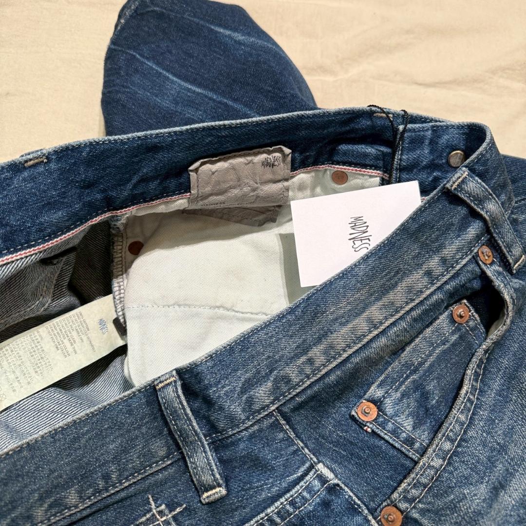 25ss 新品 MADNESS マッドネス エイジングデニムパンツ S
