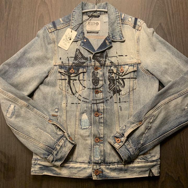 Gジャン/デニムジャケット “Scotch Soda × FELIX” プリントデニムジャケット Gジャン/デニムジャケット “Scotch Soda × FELIX” プリントデニムジャケット