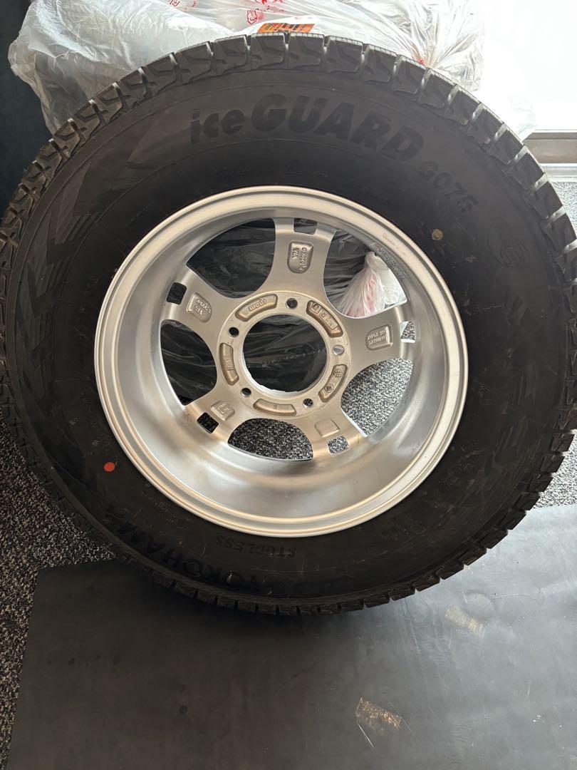 タイヤ・ホイール JB74W YOKOHAMA iceGUARD G075 195/80R15