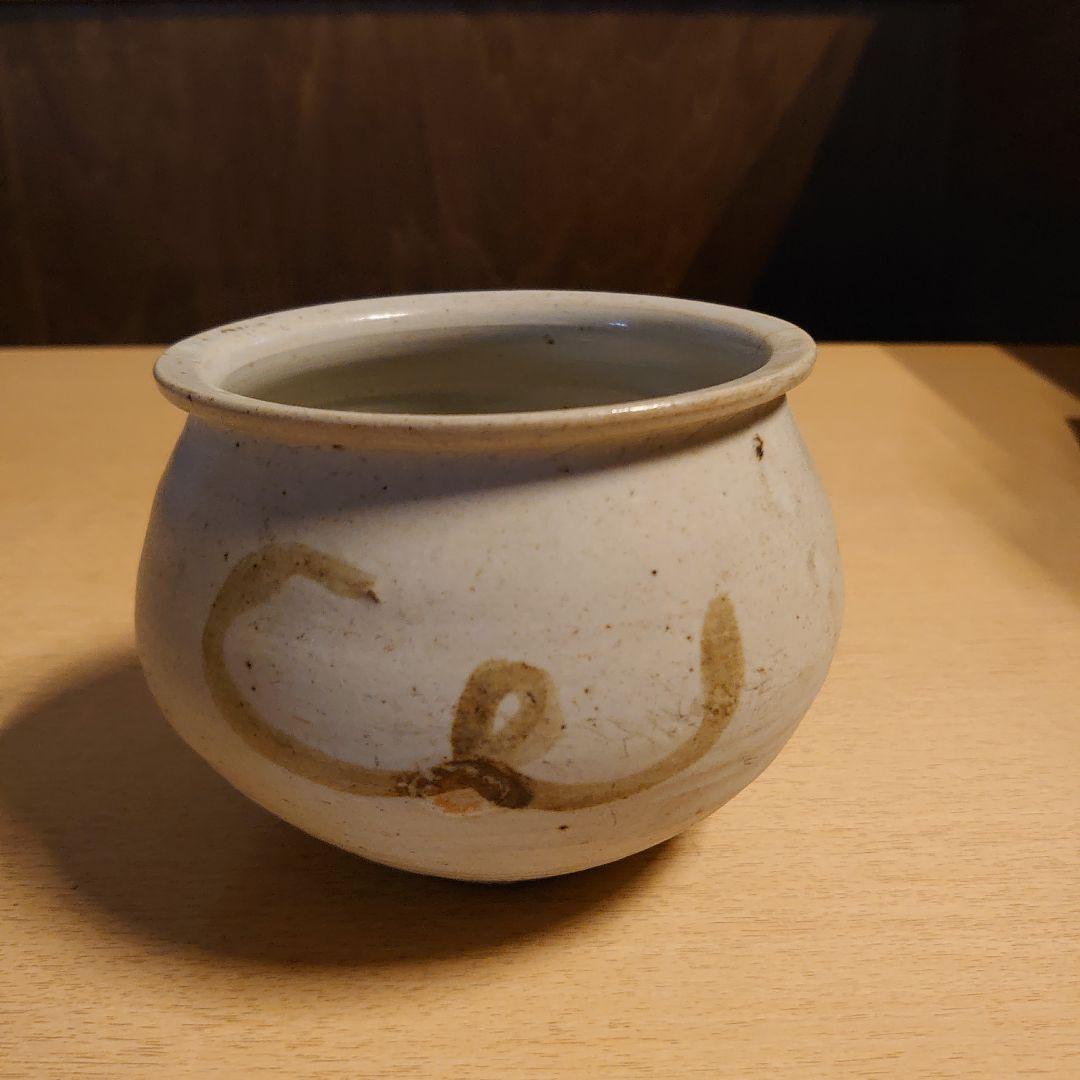 李朝 鉄砂 小壺 塩笥