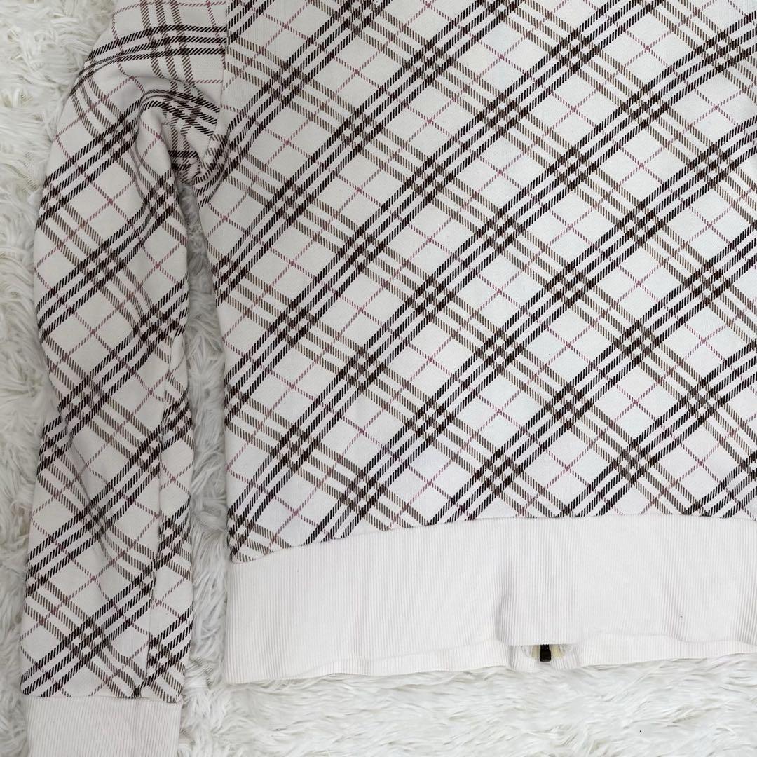 【美品】BURBERRY　バーバリーブルーレーベル　ノバチェックジップパーカー