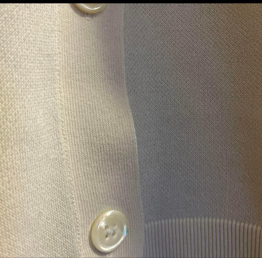 plage sweat ニットカーディガン ホワイト plage sweat ニットカーディガン ホワイト