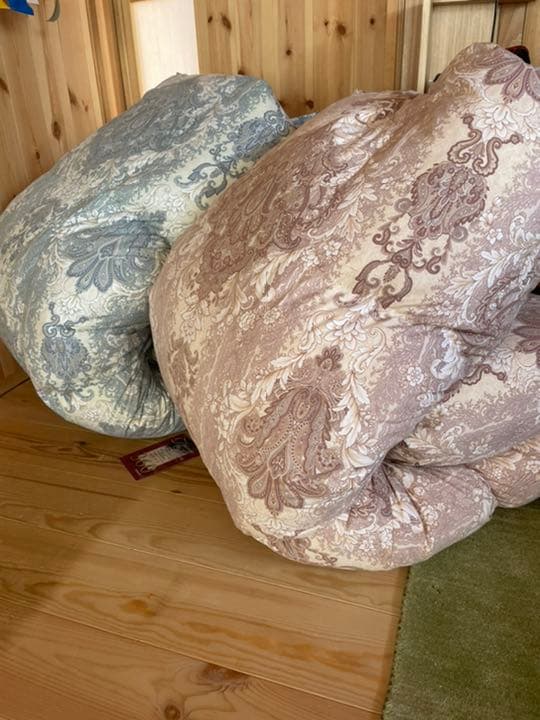 2枚セット日本製 羽毛布団 イングランド産ホワイトダウン90% 1.3kg