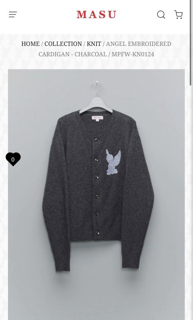 トップス MASU ANGEL CARDIGAN - CHARCOAL