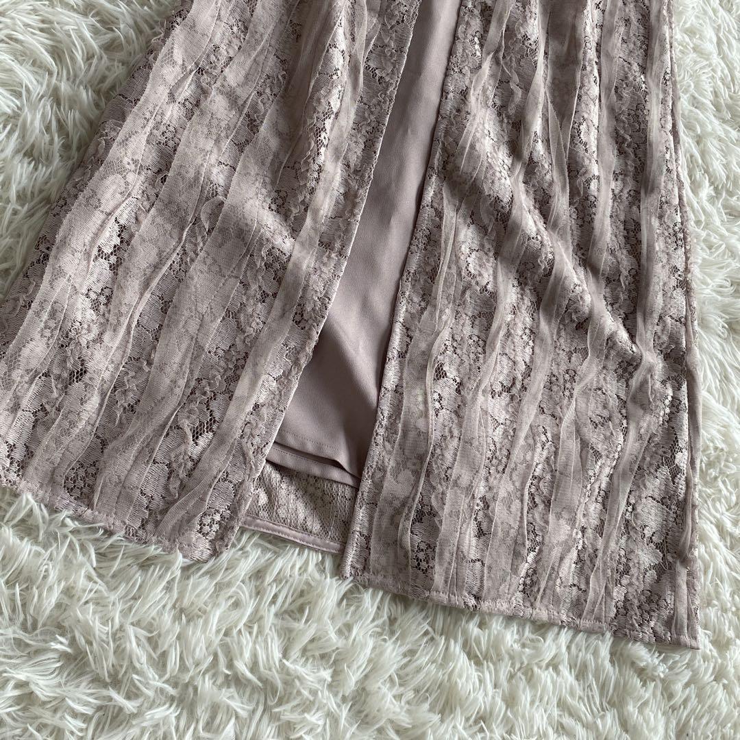 mi＊新品　kaene リボンチュールエプロンドレス　　結婚式　パーティ