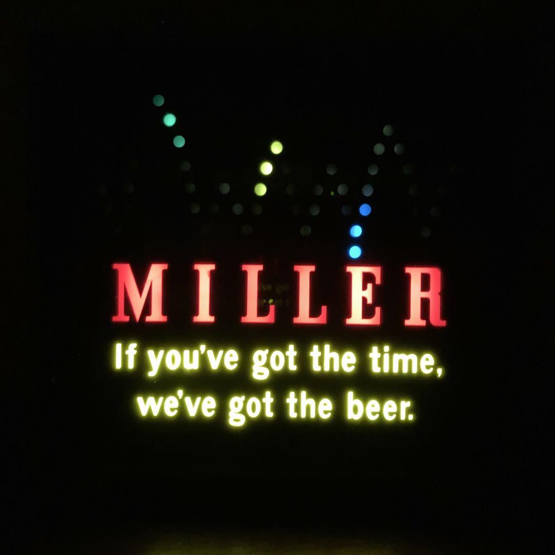 ヴィンテージ Miller high life バウンスボールモーションサイン