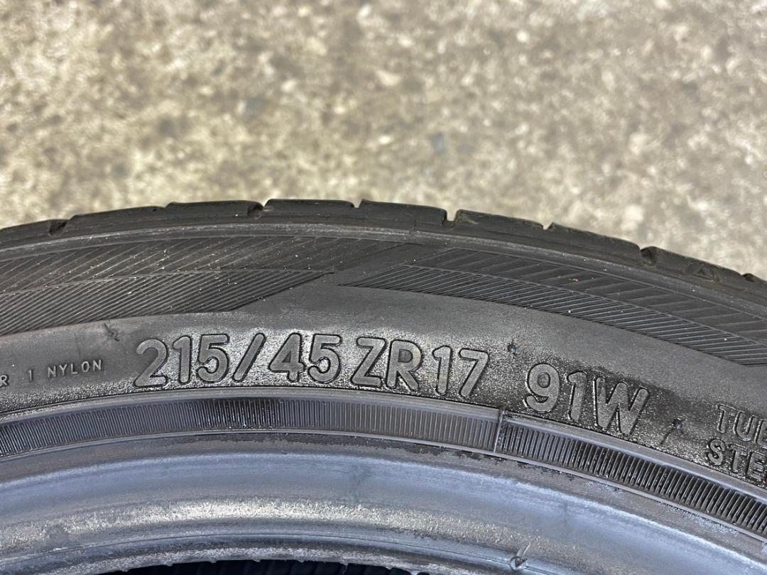 215/45R17 トーヨータイヤ プロクセススポーツ 2022年製 4本