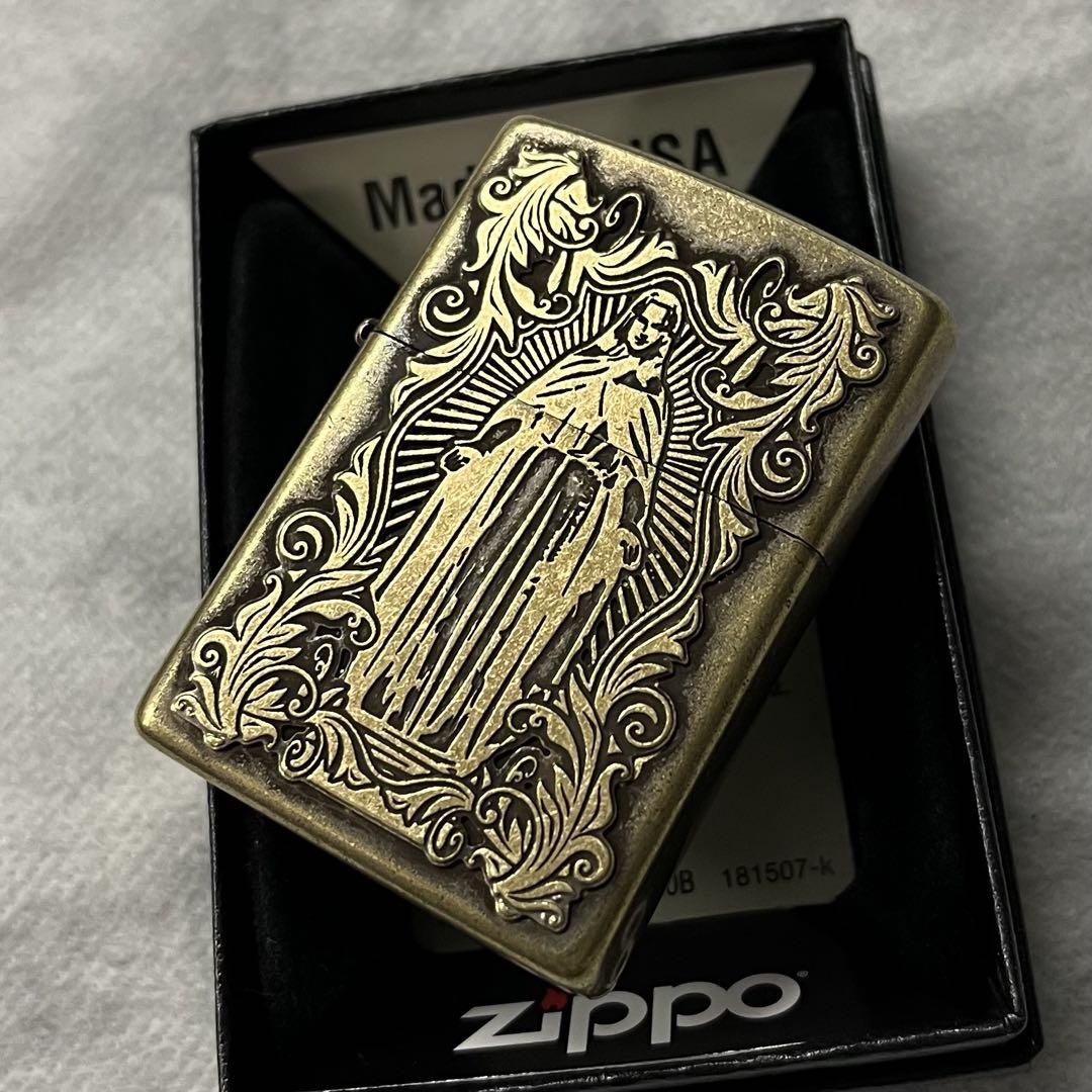 ZIPPO マリア　アラベスク　アンティークブラス　真鍮仕上げ　新品　ジッポー