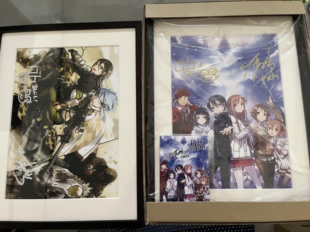 大電撃文庫展 SAO ソードアート・オンライン 複製原画 直筆