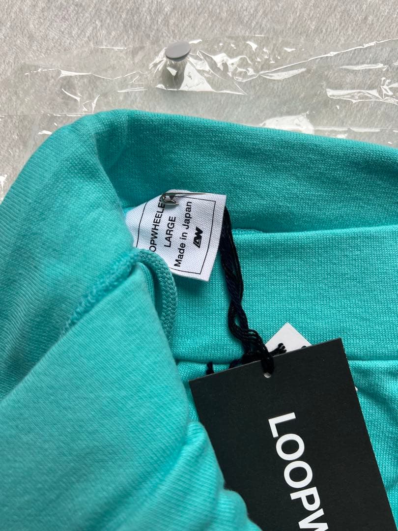 LOOPWHEELER ターコイズセットアップ パーカーM&パンツL LOOPWHEELER ターコイズセットアップ パーカーM&パンツL