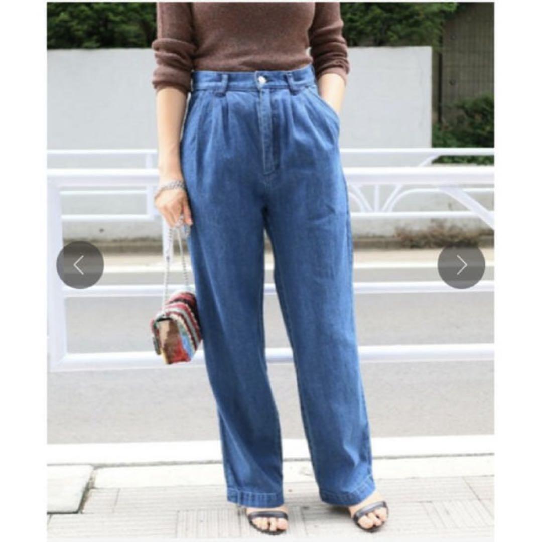 日本製 定価¥25,000 SINME セミバギーデニムパンツ サイズ27