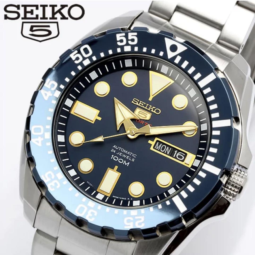 【美品】セイコー　SEIKO5 SPORTS スポーツ SRP605