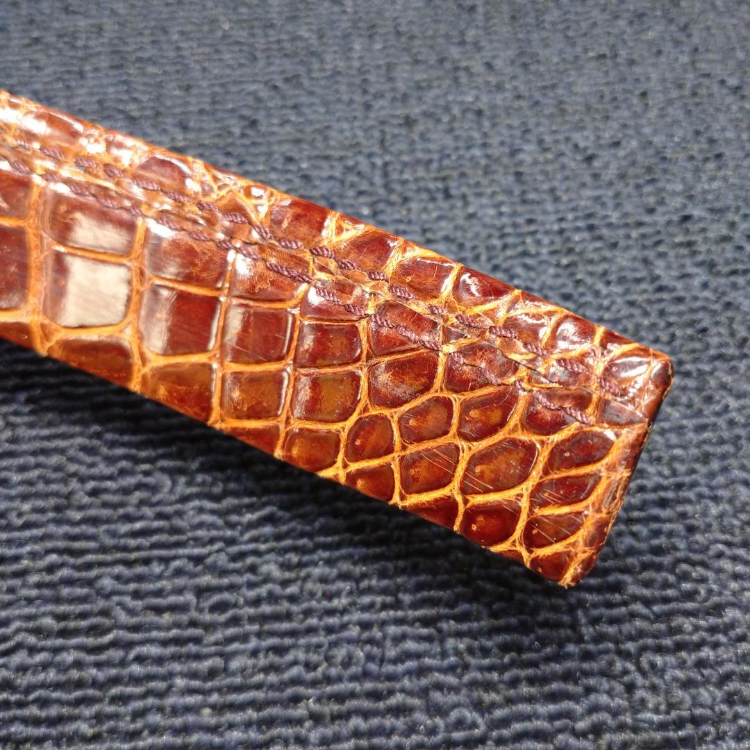 crocodile belt　リアルクロコダイルベルト