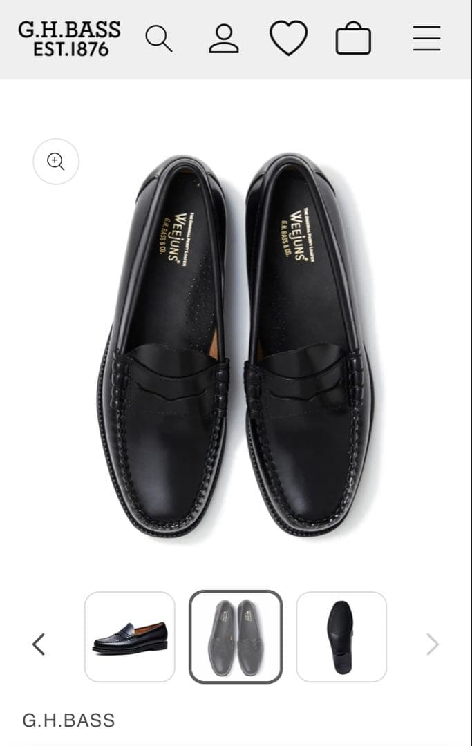 【超美品】G.H. BASS 11711D LARSON ラバーソール 【超美品】G.H. BASS 11711D LARSON ラバーソール