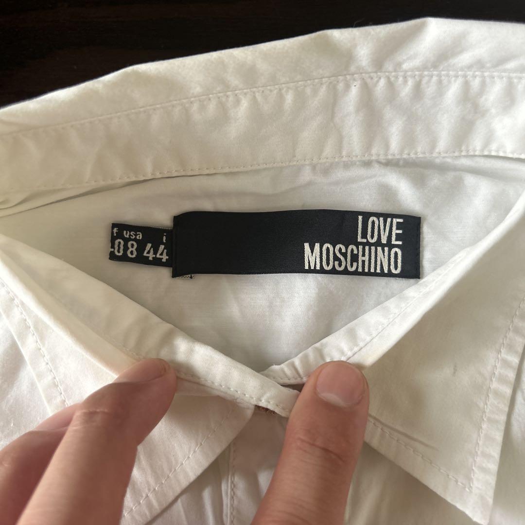 LOVE MOSCHINO デニム風プリントの長袖シャツ - メルカリ