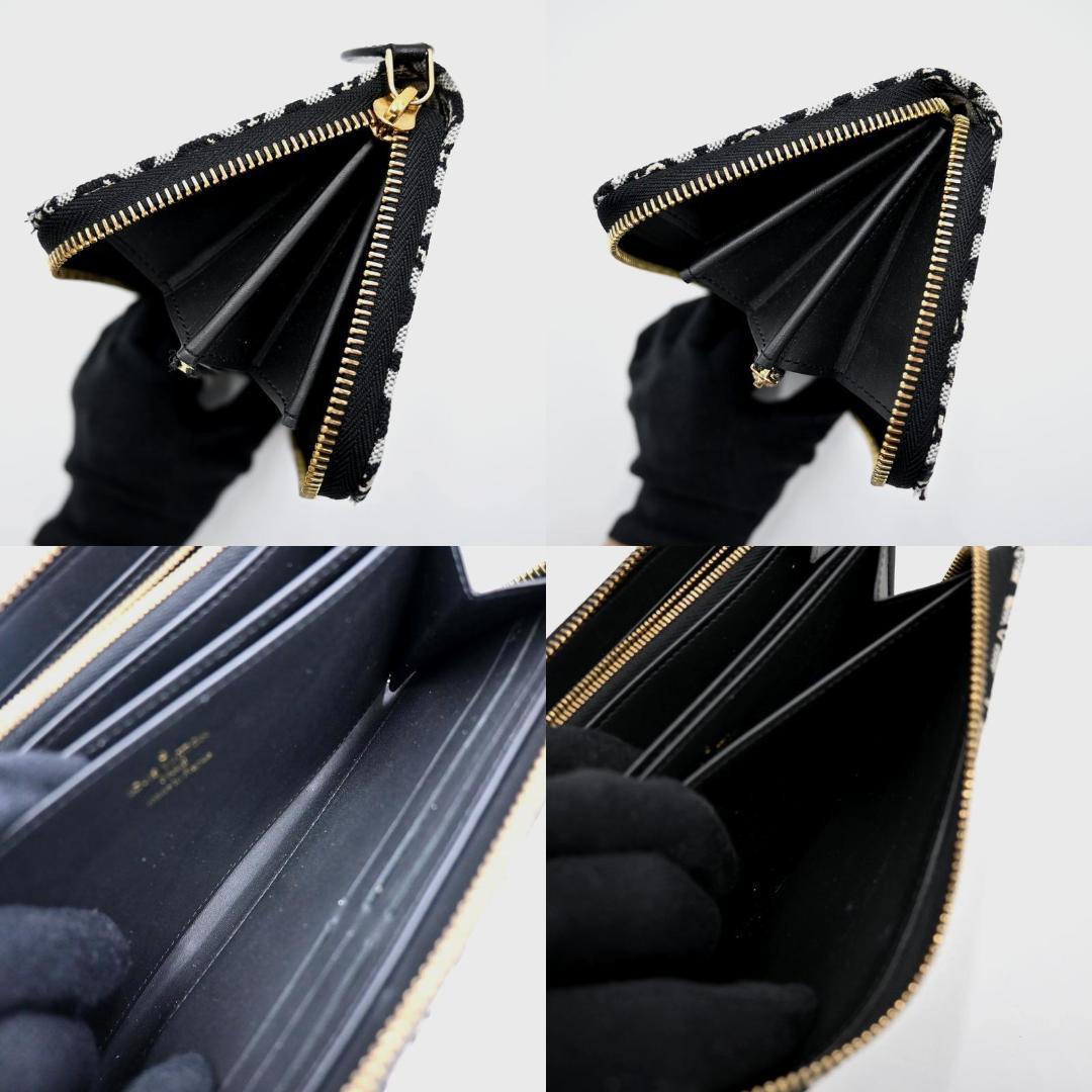 【レア品】ルイヴィトン ジッピーウォレット ジャガード ブラック 長財布