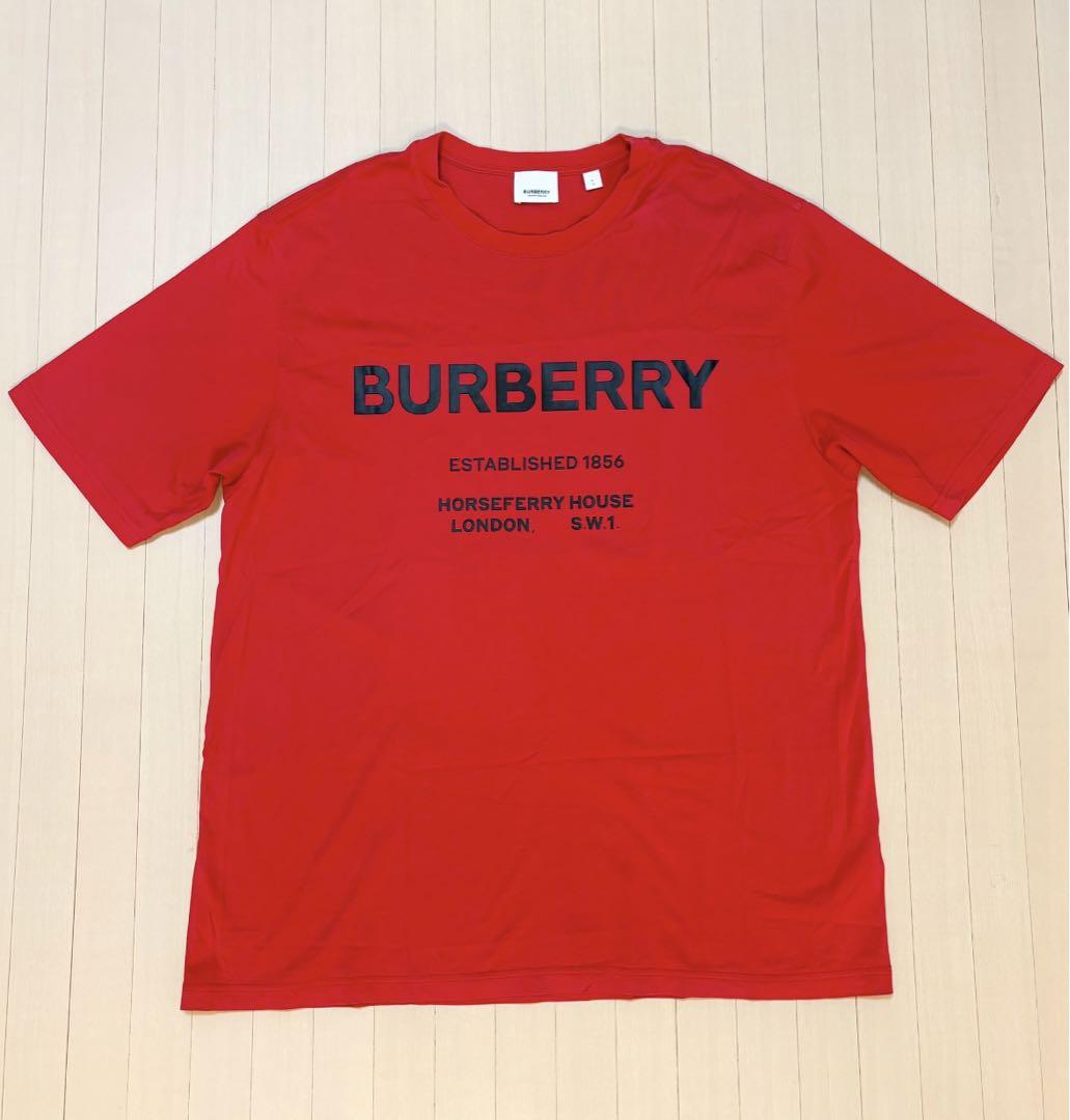 期間限定 数量限定 未使用 BURBERRY L メンズ Tシャツ ロゴプリント バーバリー トップス