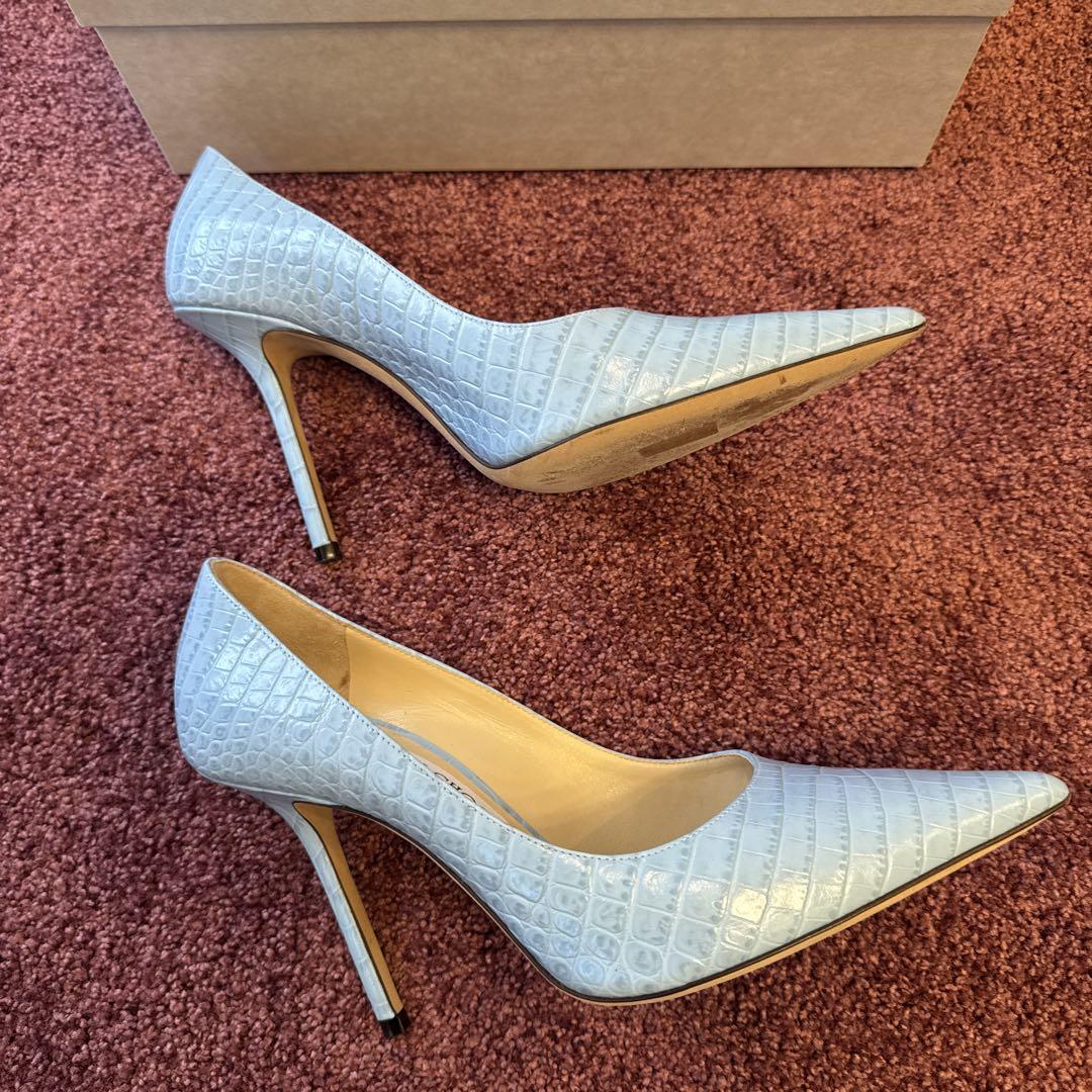 JIMMY CHOO ジミーチュウ LOVE 100 クロコダイル SKY