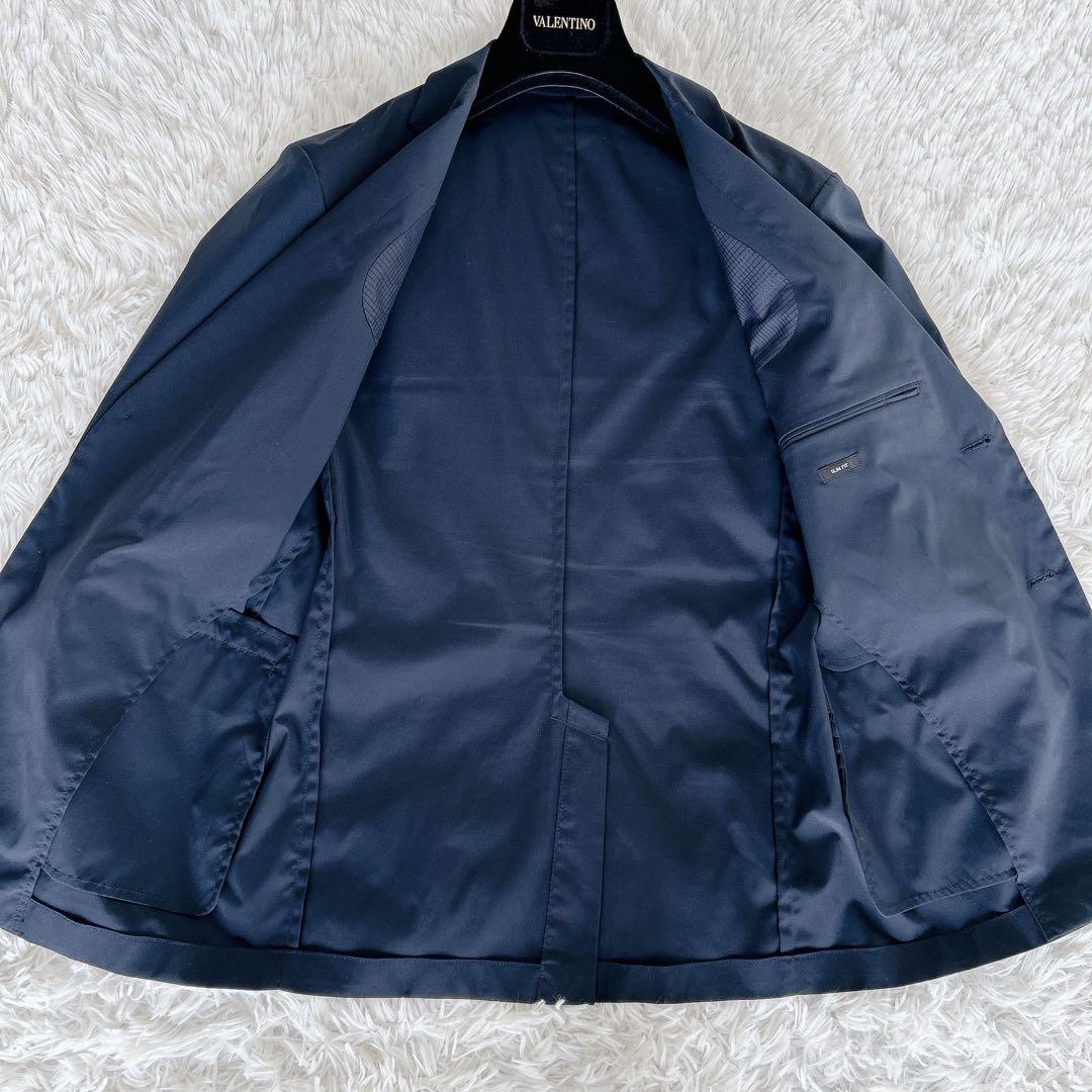 美品 ユニクロ UNIQLO 感動ジャケット 上下 スーツ ネイビー Sサイズ