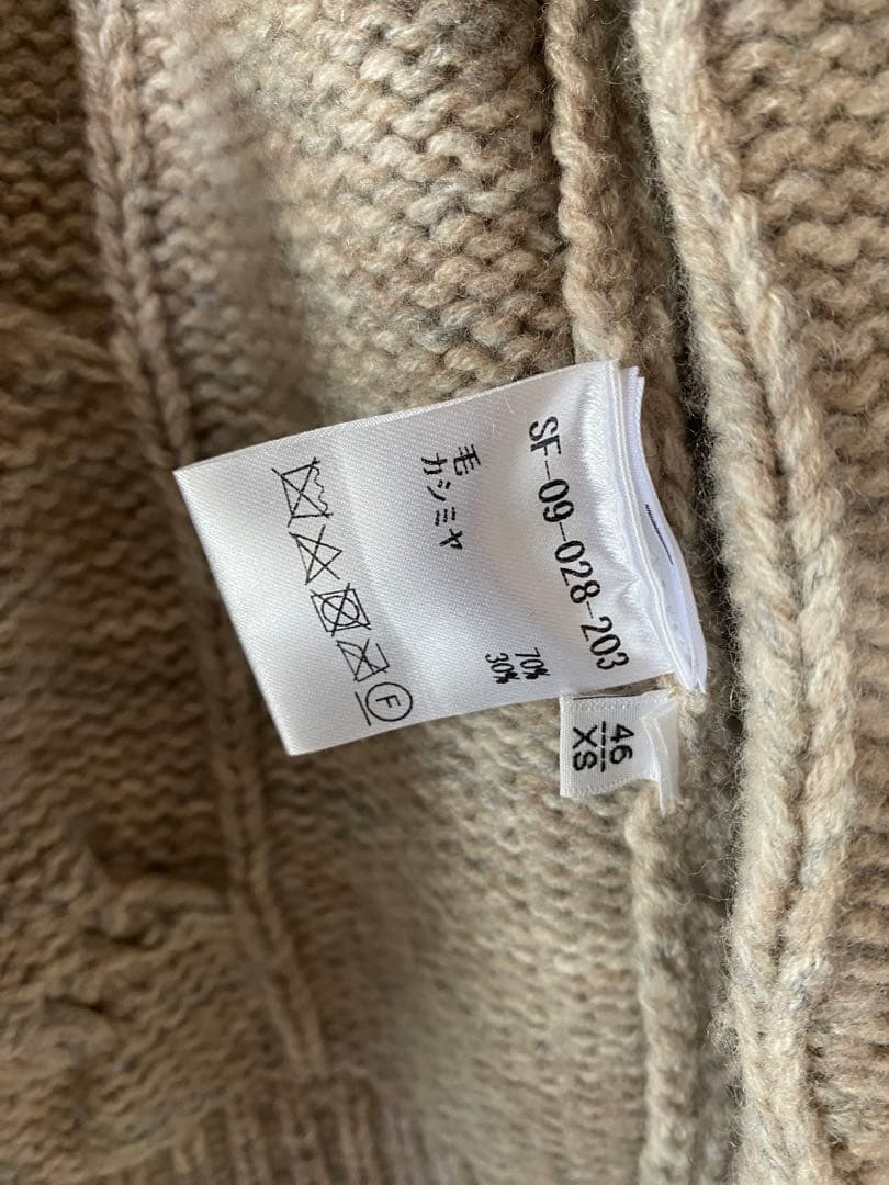 Settefili Cashmere セッテフィーリ カシミヤ混 46 XS Settefili Cashmere セッテフィーリ カシミヤ混 46 XS
