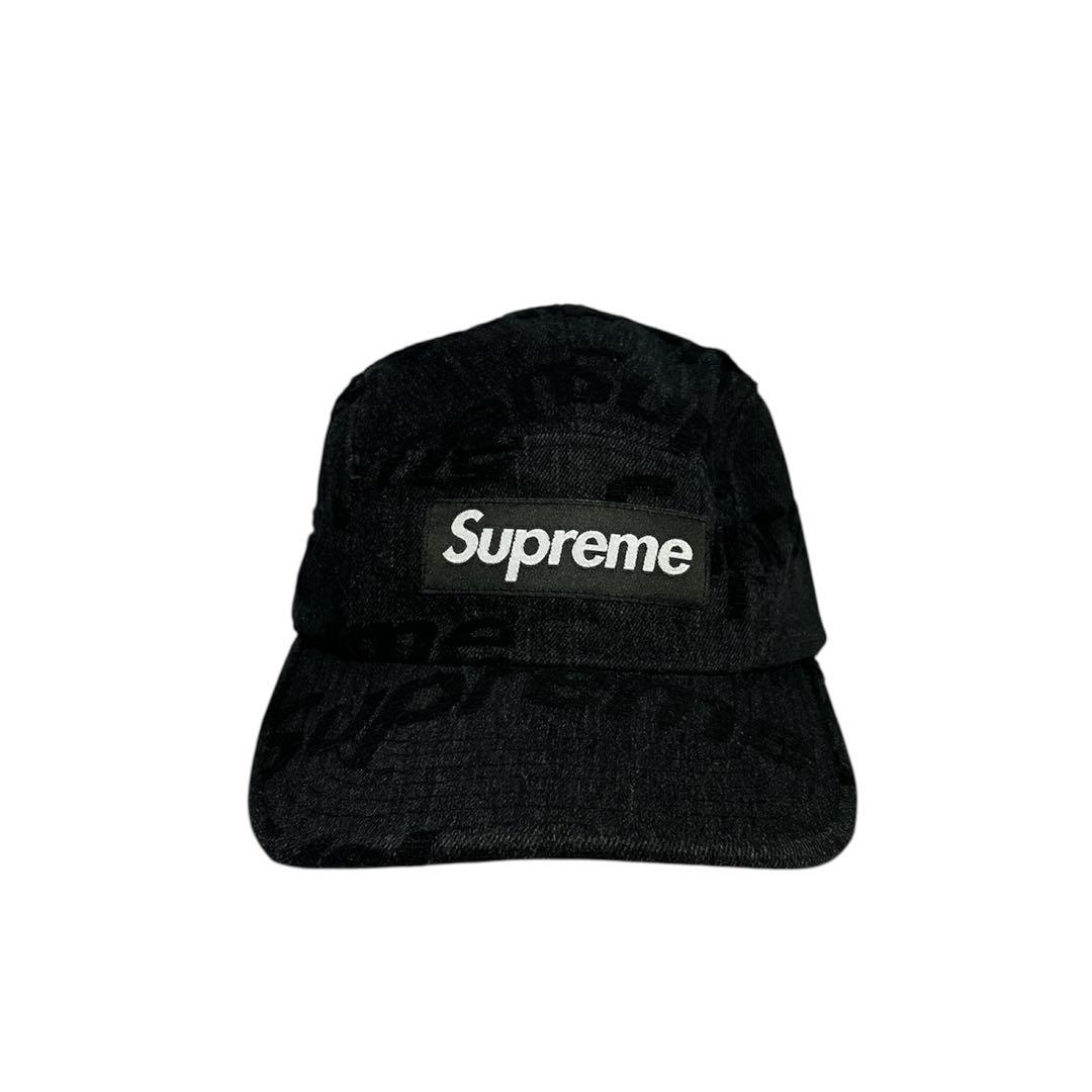 Supreme ブラック ロゴキャップ