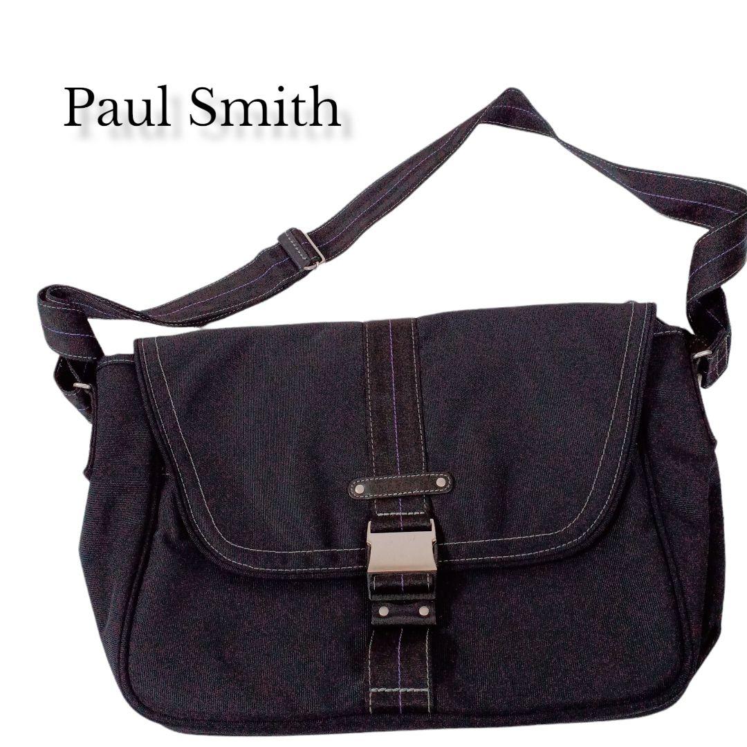 【希少❤️】Paul Smith　ショルダーバック　黒　斜めがけ　通学通勤