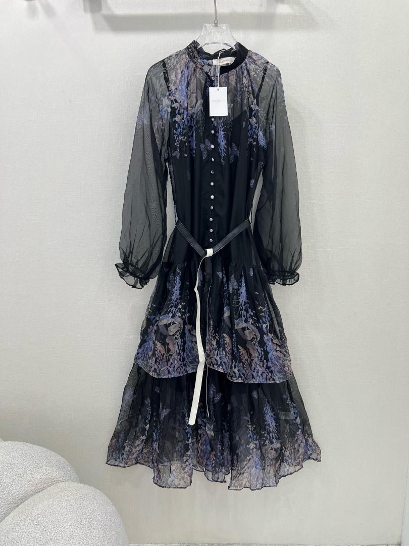 ZIMMERMANN フローラルロングワンピース