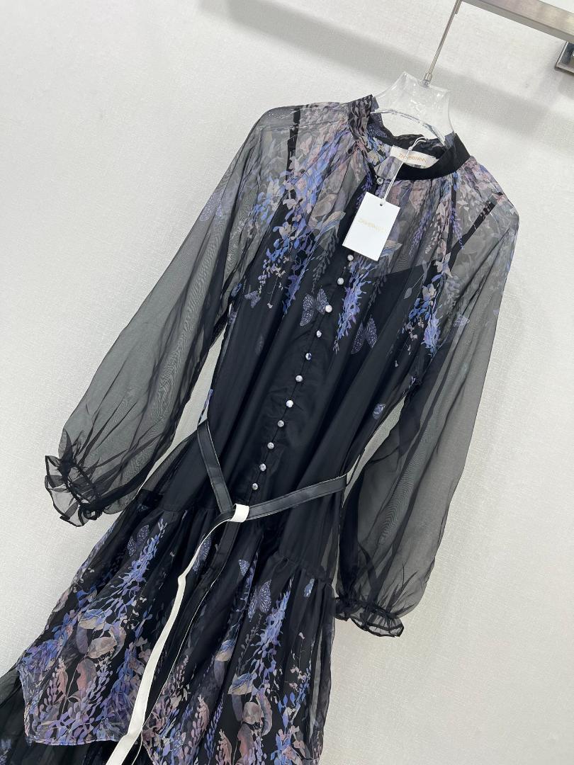 ZIMMERMANN フローラルロングワンピース