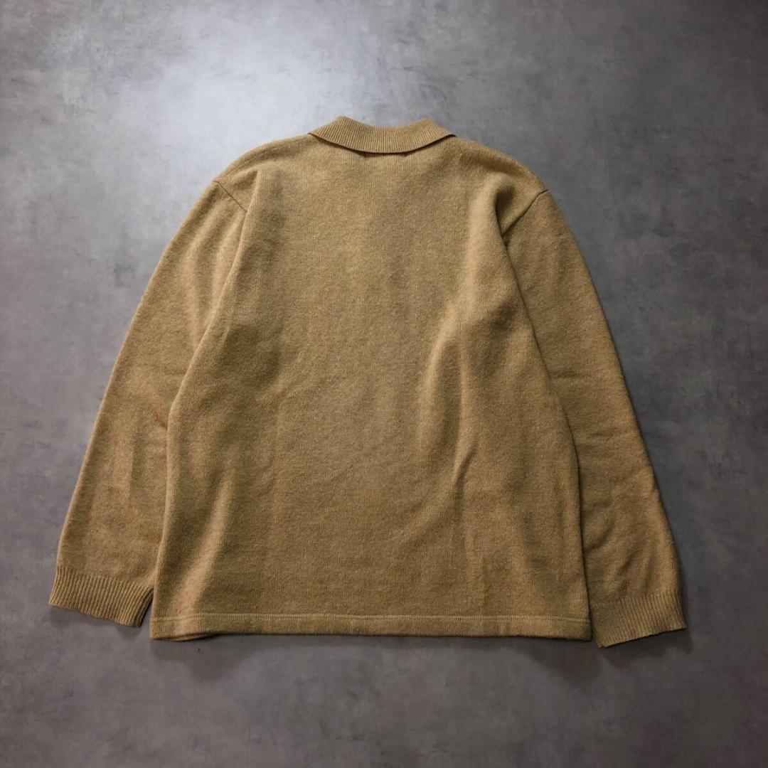 ずっと気になってた GQ1899◇RRL : 90's 三ッ星 ウールニットセーター◇M◇ベージュ トップス