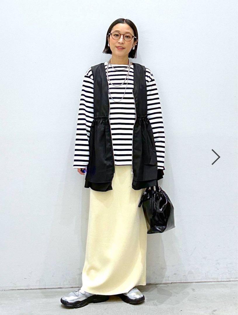 新品　ギャザーWZIP ベスト　FREE TALL LEPSIM レプシィム