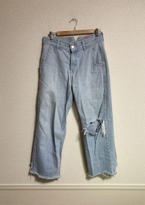 お得送料無料 ADERERROR 韓国ブランド ZARA PNBrf-m94499553573 アーダーエラー ダメージデニムパンツ 豊富なお得